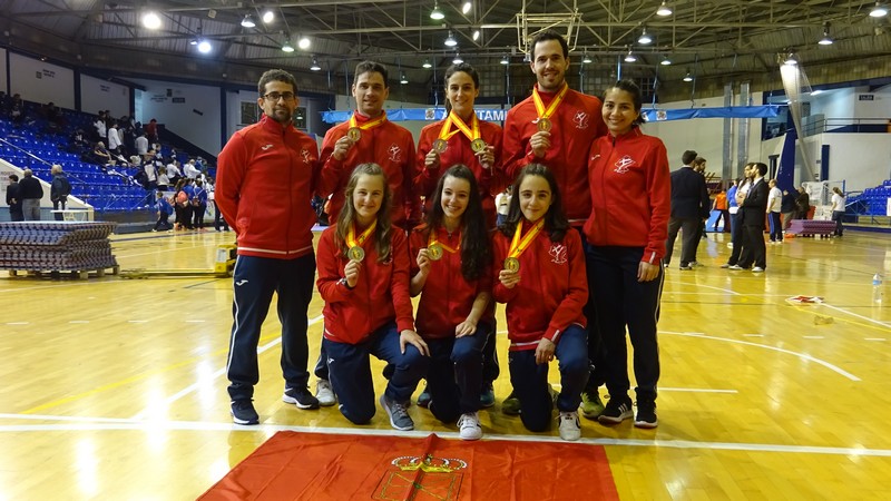 Poker de Medallas en el Campeonato de España de Poomsae. RDOS POR CLUB